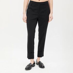 Judith and Charles Black Reva B Trousers Cuffed Hem Sz 6